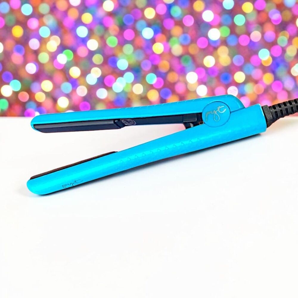 PYT Hair Mini Ceramic Styler In Turquoise New In Box MSRP $180